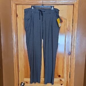 Women's Outdoor Hiking Pants Cabelas Triune Activewear Black Heather XL $70 NWT